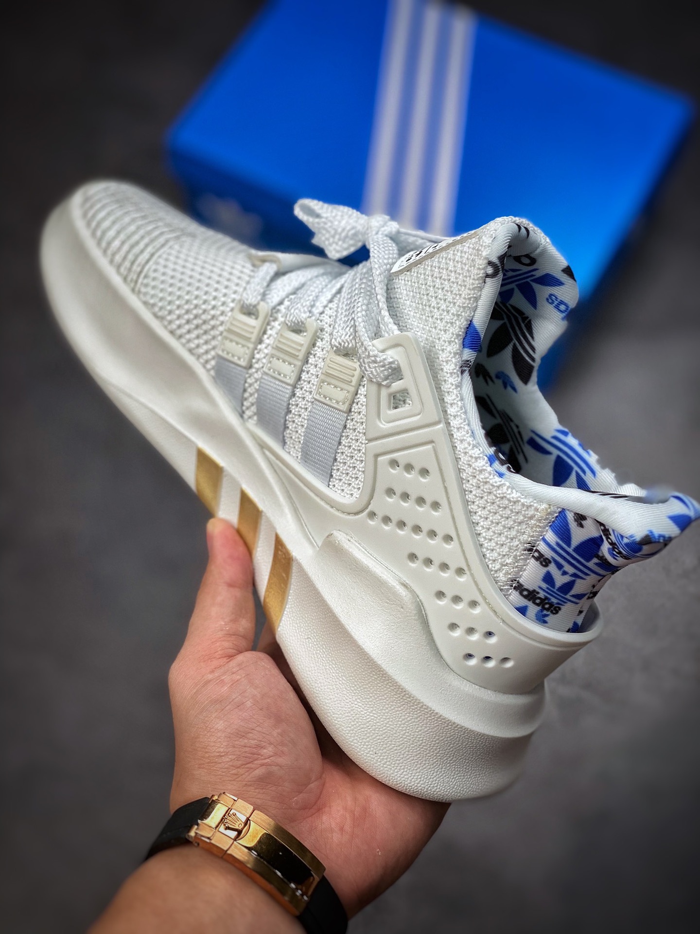 Adidas EQT Bask ADV White Black Blue F33856