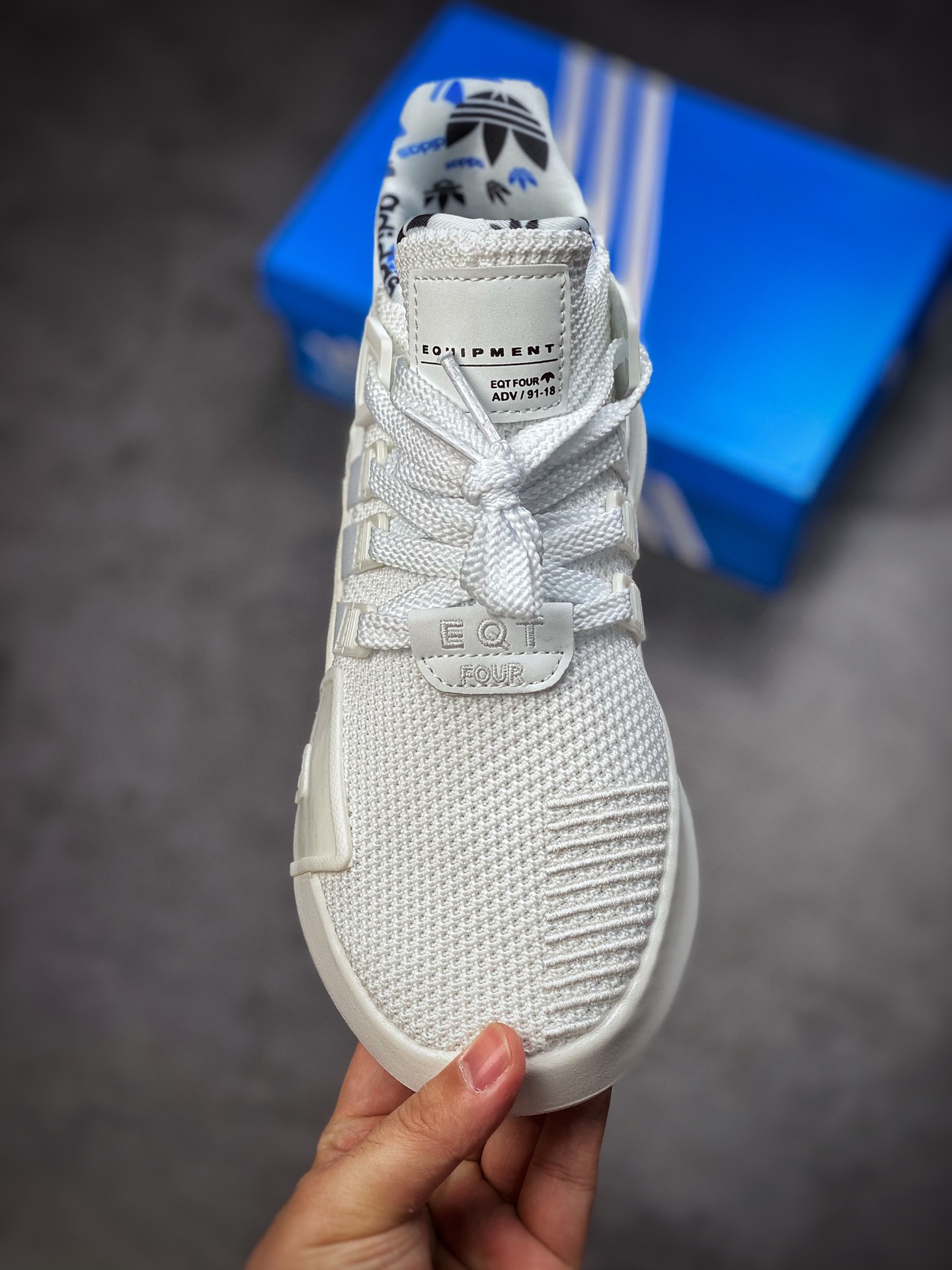 Adidas EQT Bask ADV White Black Blue F33856