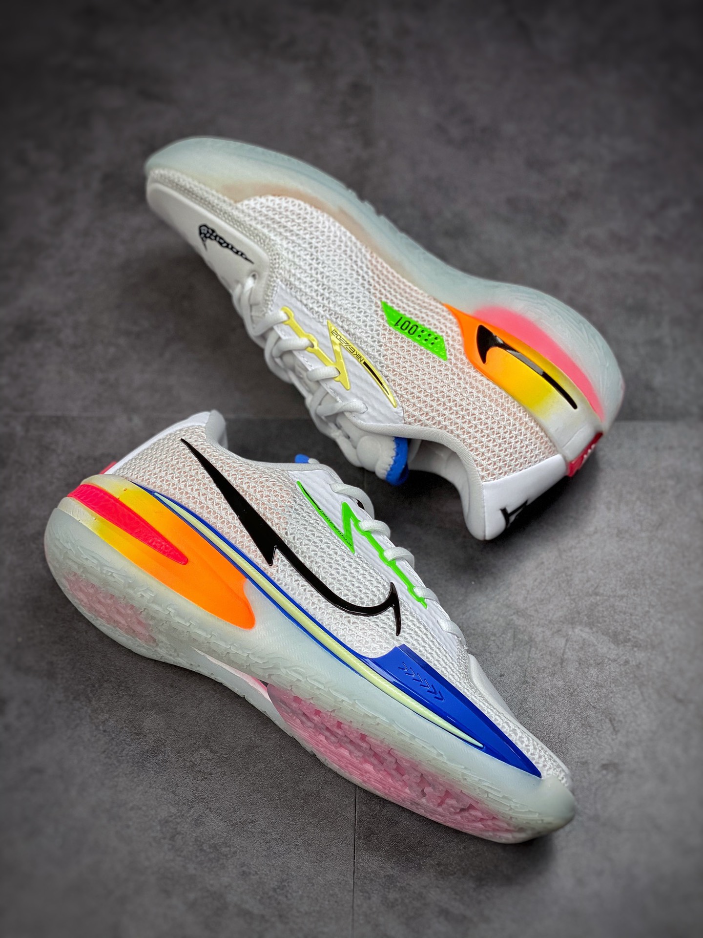 NIKE AIR ZOOM GT CUT EP Basketball Shoes White Black Blue DX4112-114