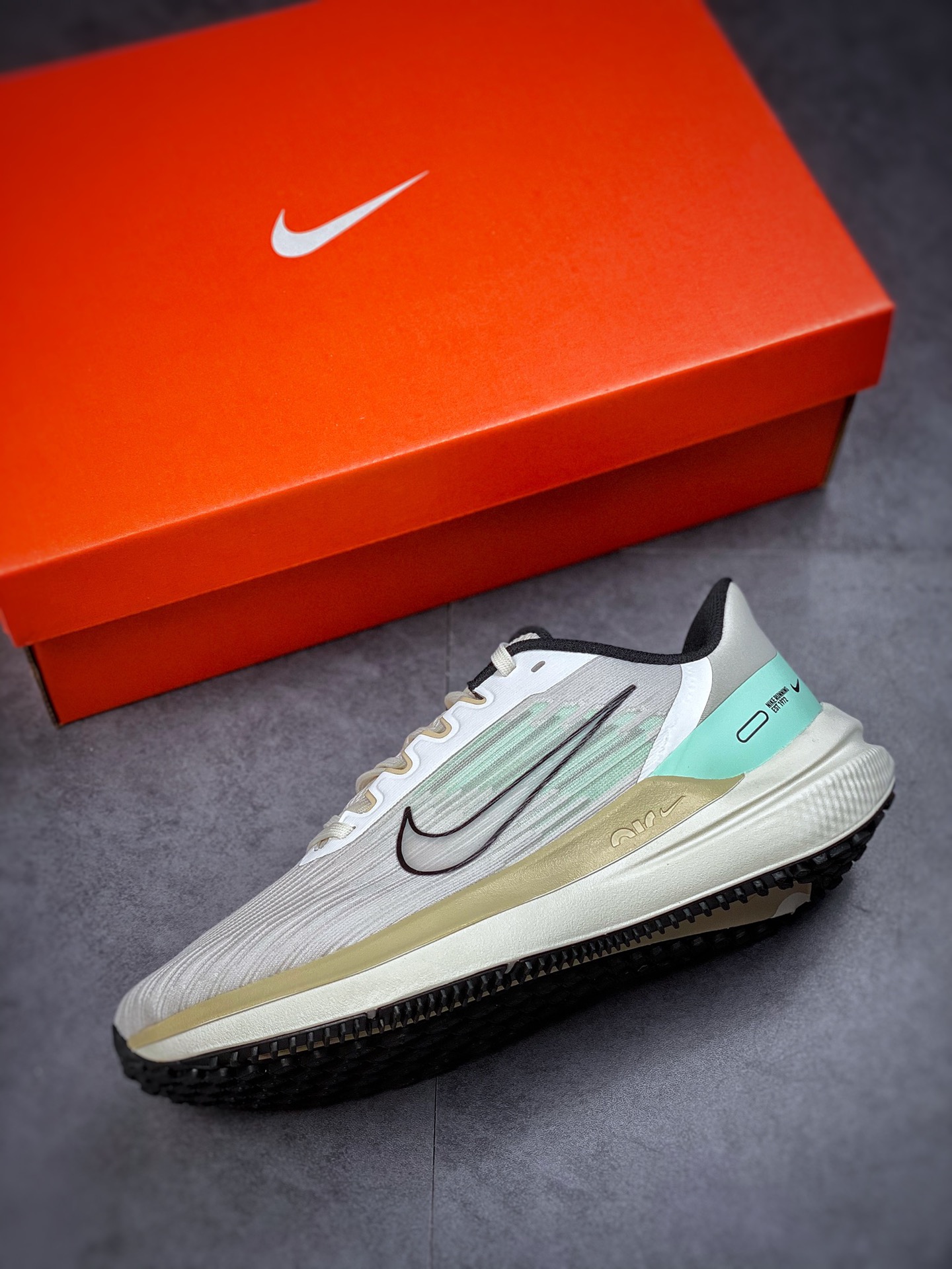 Nike Air Zoom Winflo 9 White Light Yellow Tiffany Green DV9121-011