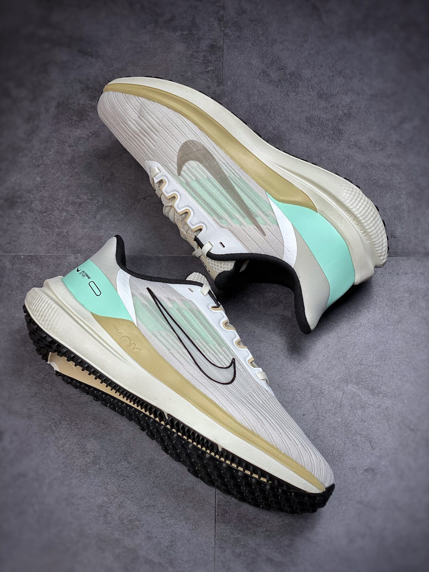 Nike Air Zoom Winflo 9 White Light Yellow Tiffany Green DV9121-011
