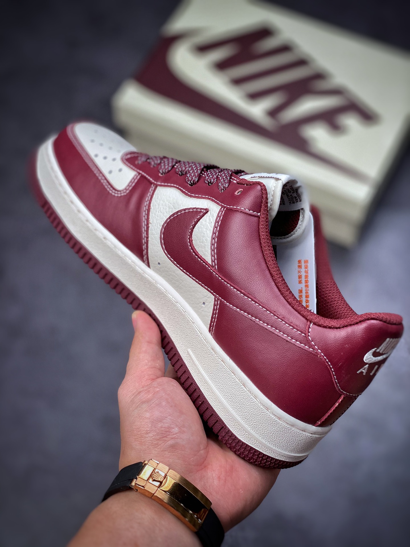 Nike Air Force 1 Low 07 Wine Red Mark Line JH6969-281