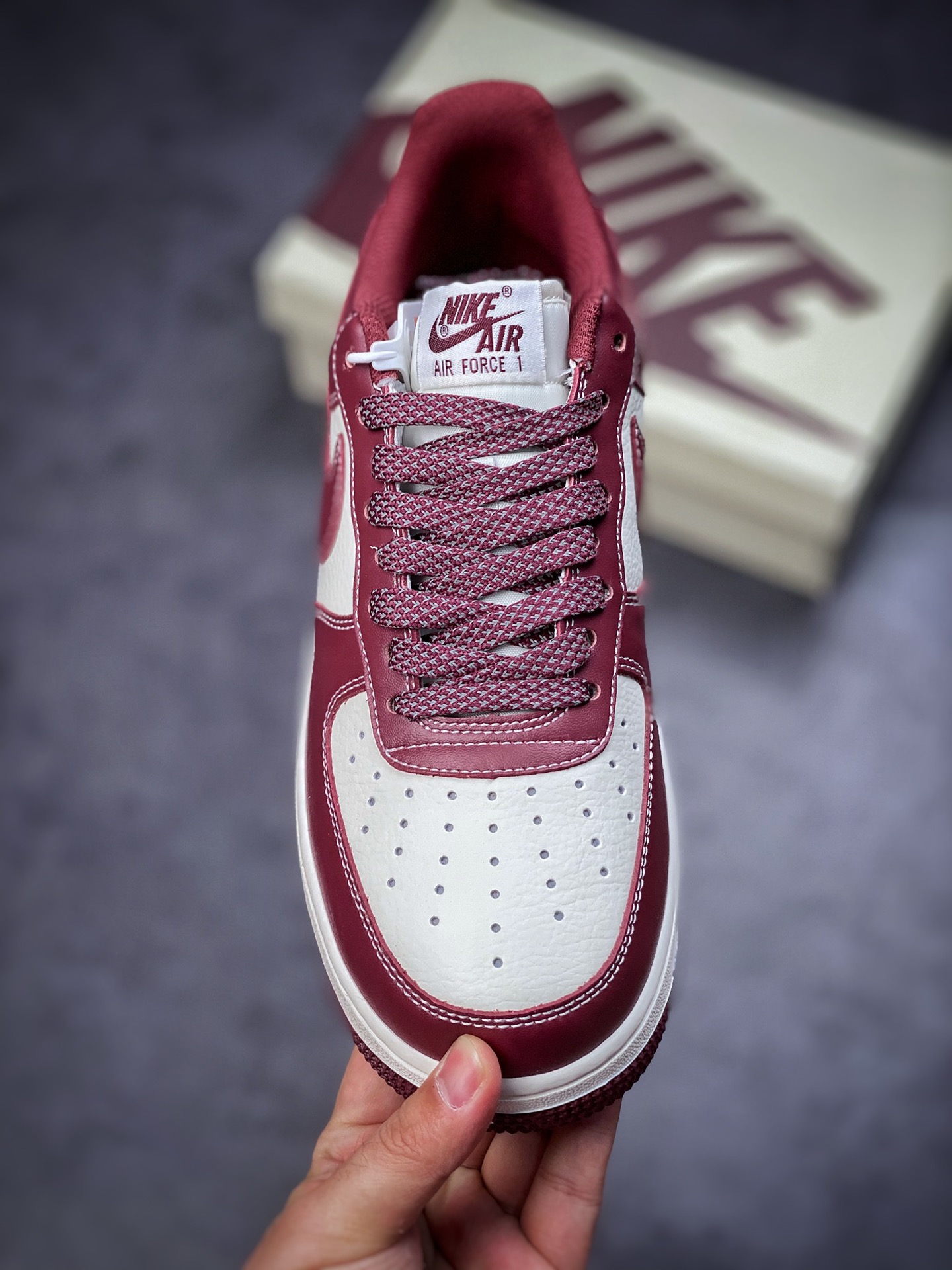 Nike Air Force 1 Low 07 Wine Red Mark Line JH6969-281