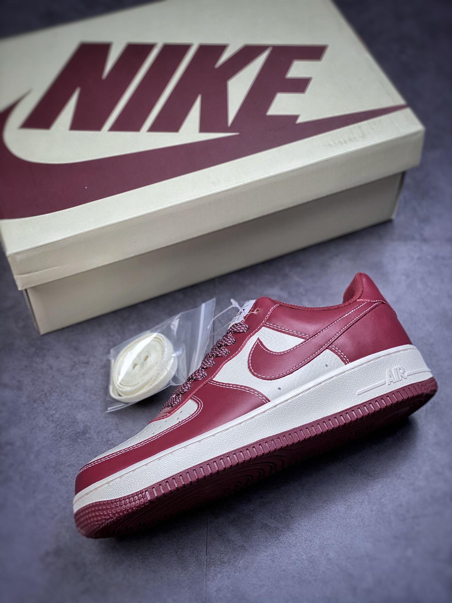 Nike Air Force 1 Low 07 Wine Red Mark Line JH6969-281