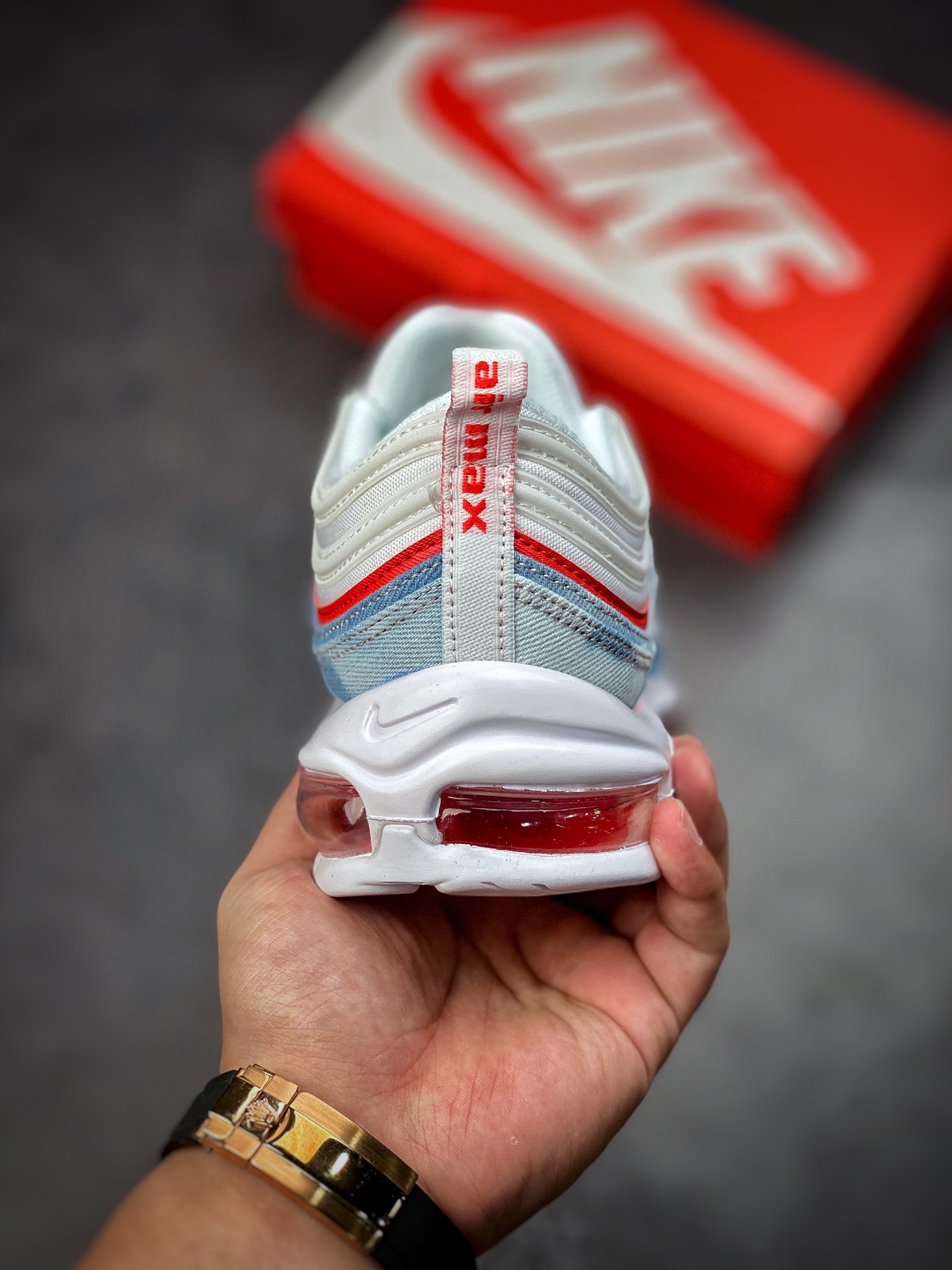 Nike Air Max 97 Washed Denim DV2180-900-Top High Quatity Cheap Sneakers Fashion Clothing Clothes Bags handbags Shoes of all Brand wholesale With The best Quality And Beautiful Price from China Factory Chinese suppliers wholesaler seller Nike Air Max 97 Washed Denim DV2180-900