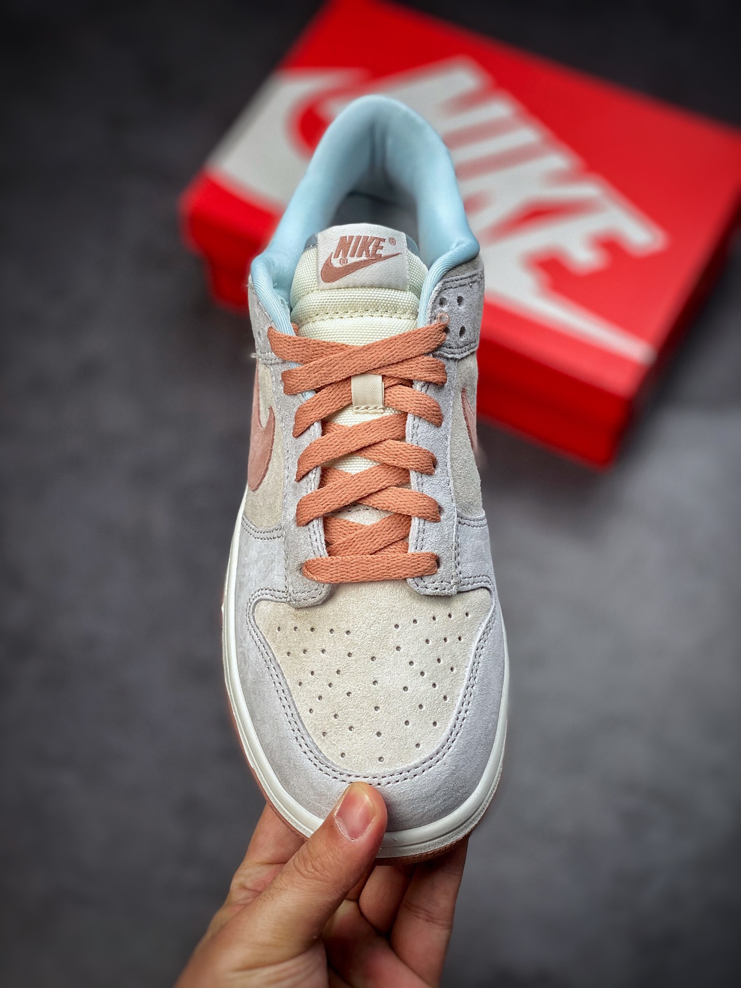 Nike Dunk Low Fossil Rose Grey Blue Pink Fossil Rose DH7577-001-Top High Quatity Cheap Sneakers Fashion Clothing Clothes Bags handbags Shoes of all Brand wholesale With The best Quality And Beautiful Price from China Factory Chinese suppliers wholesaler seller Nike Dunk Low Fossil Rose Grey Blue Pink Fossil Rose DH7577-001