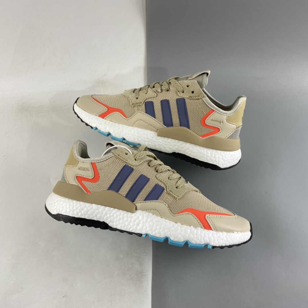 Adidas Nite Jogger Boost Adidas Nightcrawler Popcorn Outsole Retro Running Shoes FW6703