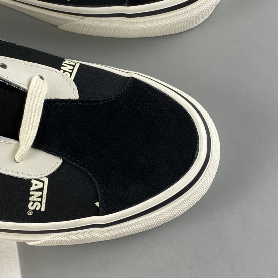 Vans Bold Ni Classic Black and White Logo Low-Top Sneakers VN0A3WLPWQW