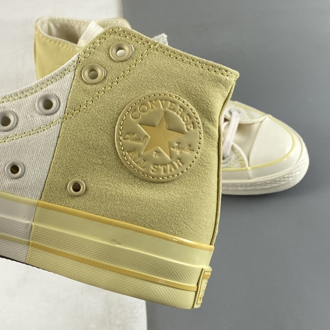 Converse Chuck 1970S May new stitching series cheese yellow color matching high-top casual shoes A00541C