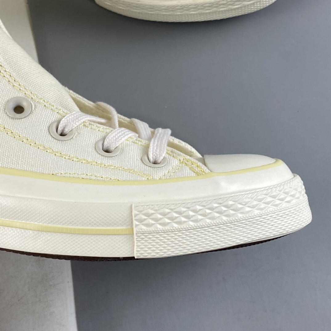 Converse Chuck 1970S May new stitching series cheese yellow color matching high-top casual shoes A00541C