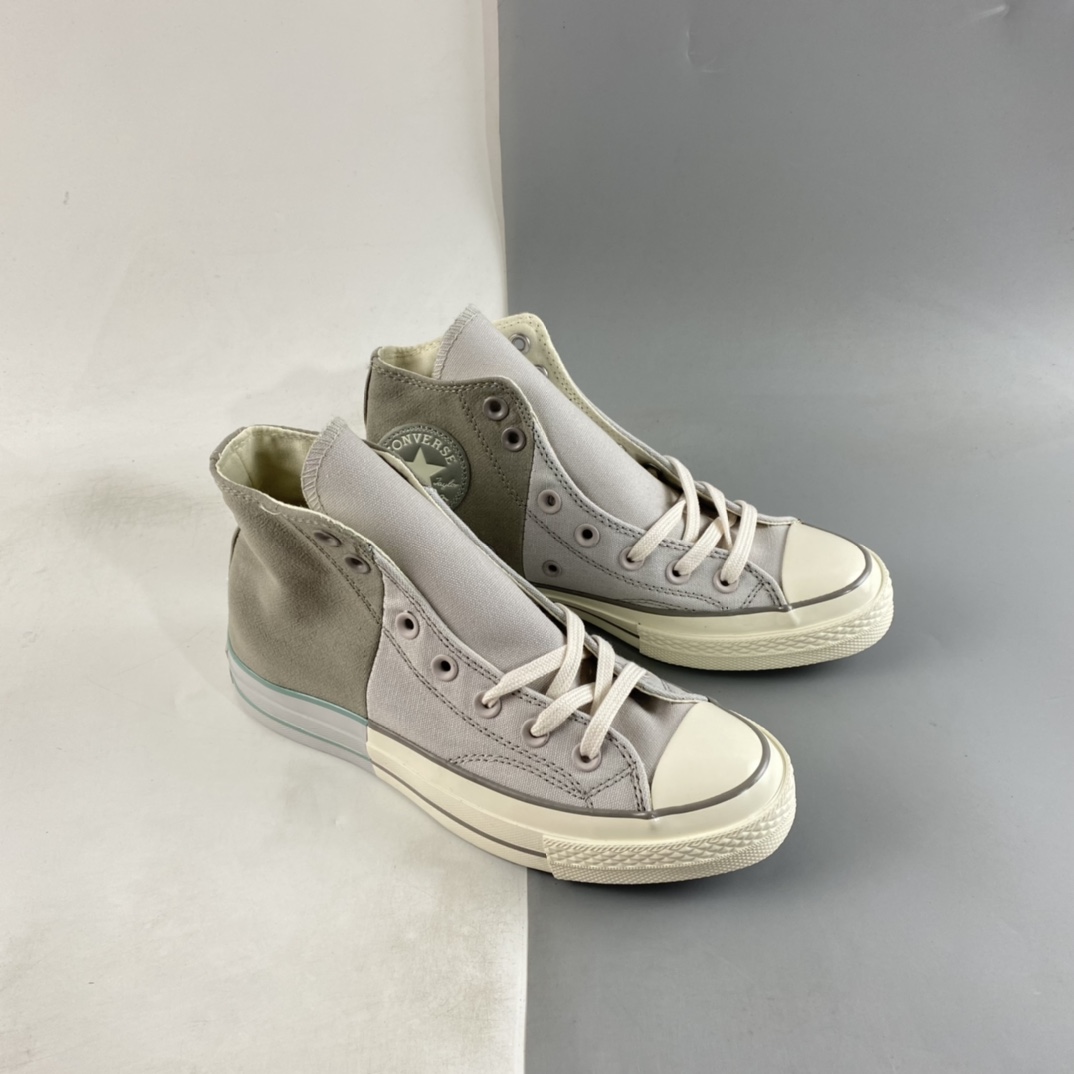 Converse Chuck 1970S May new stitching series matcha green color matching high-top casual shoes A00542C