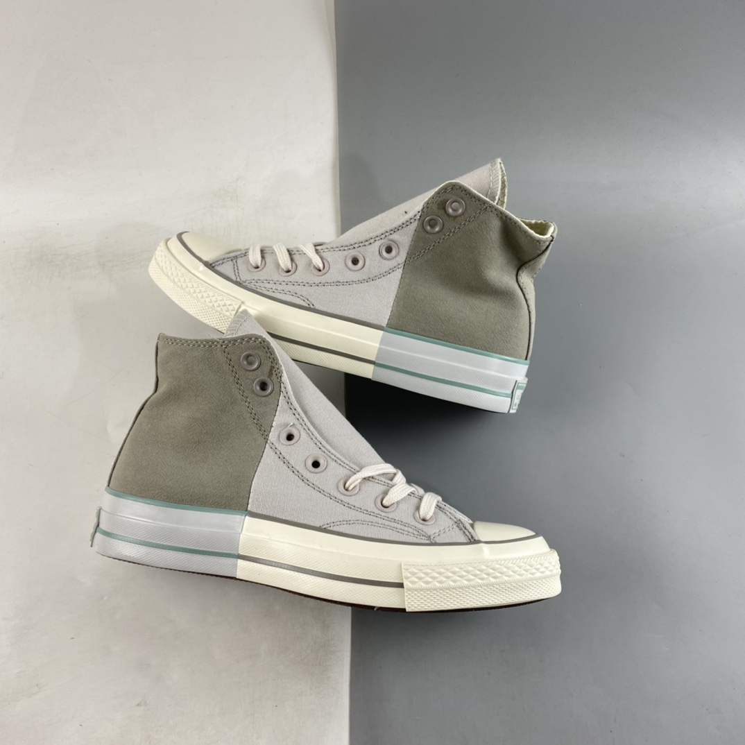 Converse Chuck 1970S May new stitching series matcha green color matching high-top casual shoes A00542C