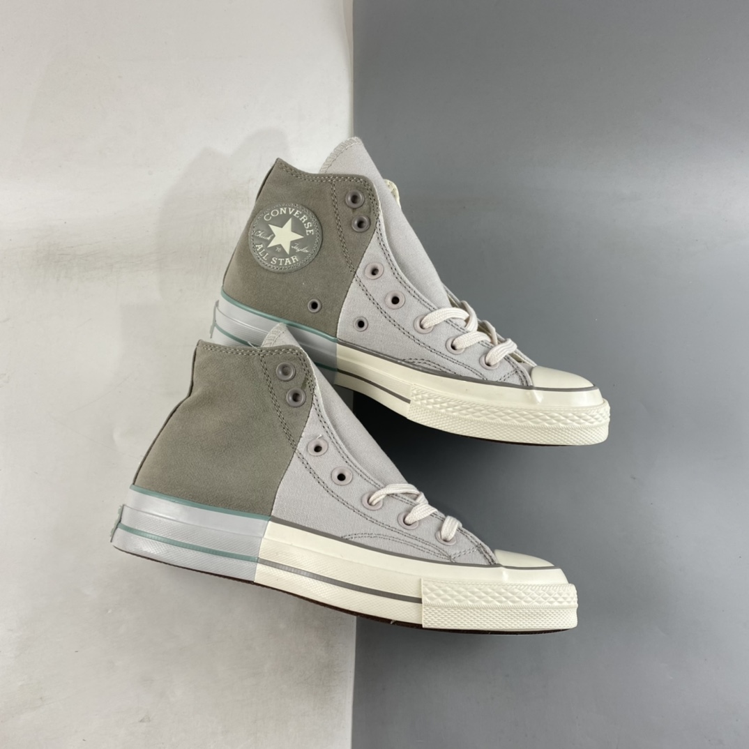 Converse Chuck 1970S May new stitching series matcha green color matching high-top casual shoes A00542C