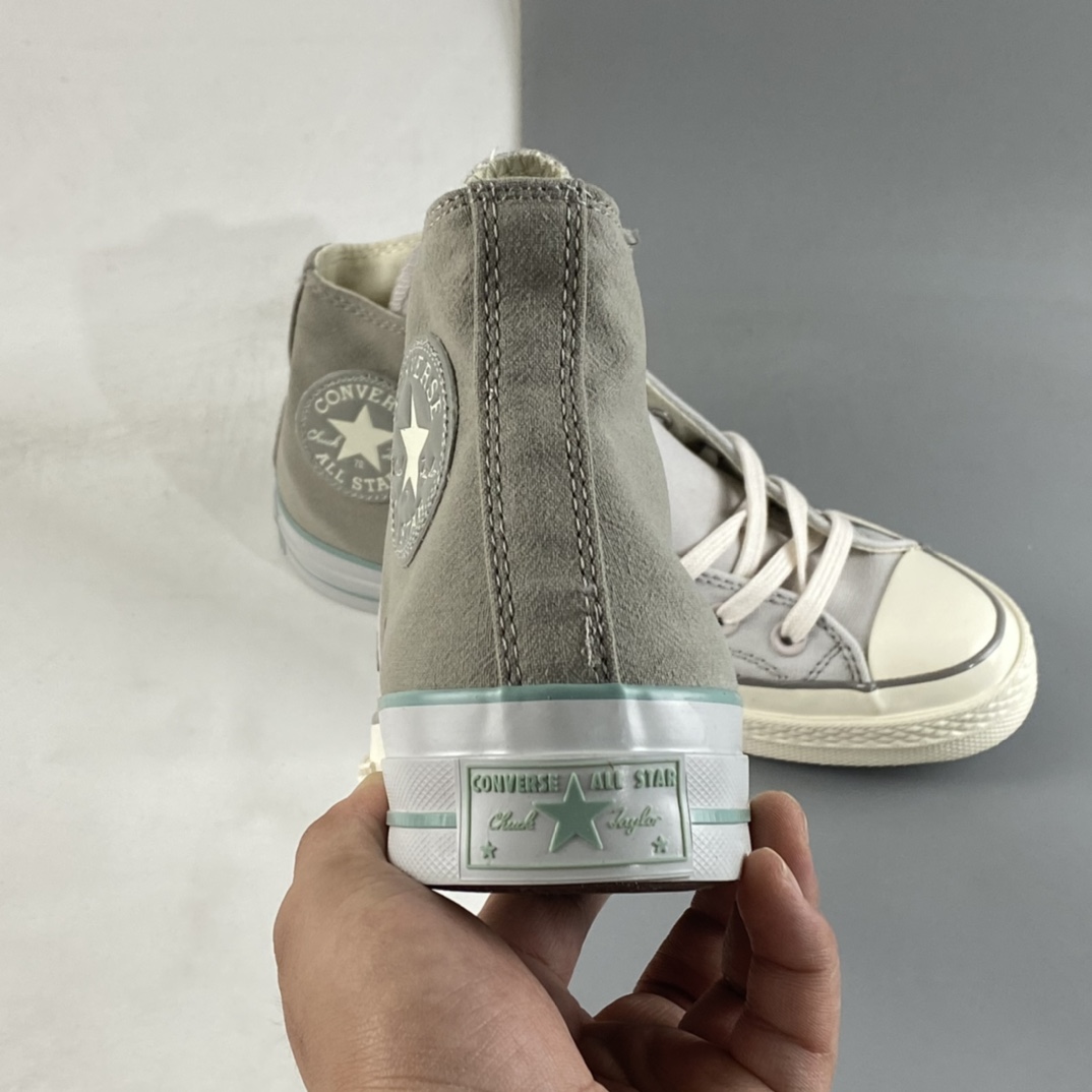 Converse Chuck 1970S May new stitching series matcha green color matching high-top casual shoes A00542C