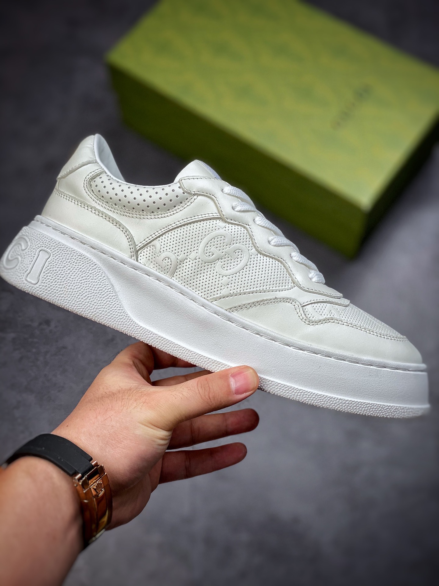 Purchasing Designated Chip Edition #GucciGG Sports Casual Shoes Collection High Luxury Gucci Screener GG High-Top Sneaker Sports Casual Shoes Collection