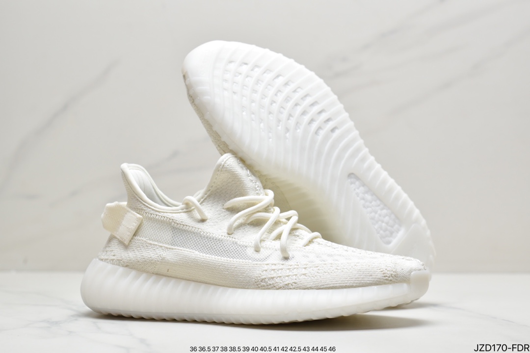 Really Explosive Ride Kanye West x Adidas Yeezy Boost 350 V2 ”Light” Cotton White GY7164