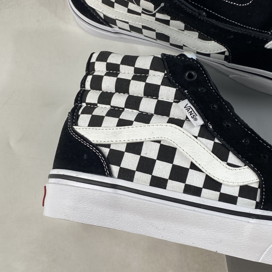 P160 Vans Sk8-Hi 范斯官方黑白棋盘格街头风高帮板鞋 VN0A3TKNQXH