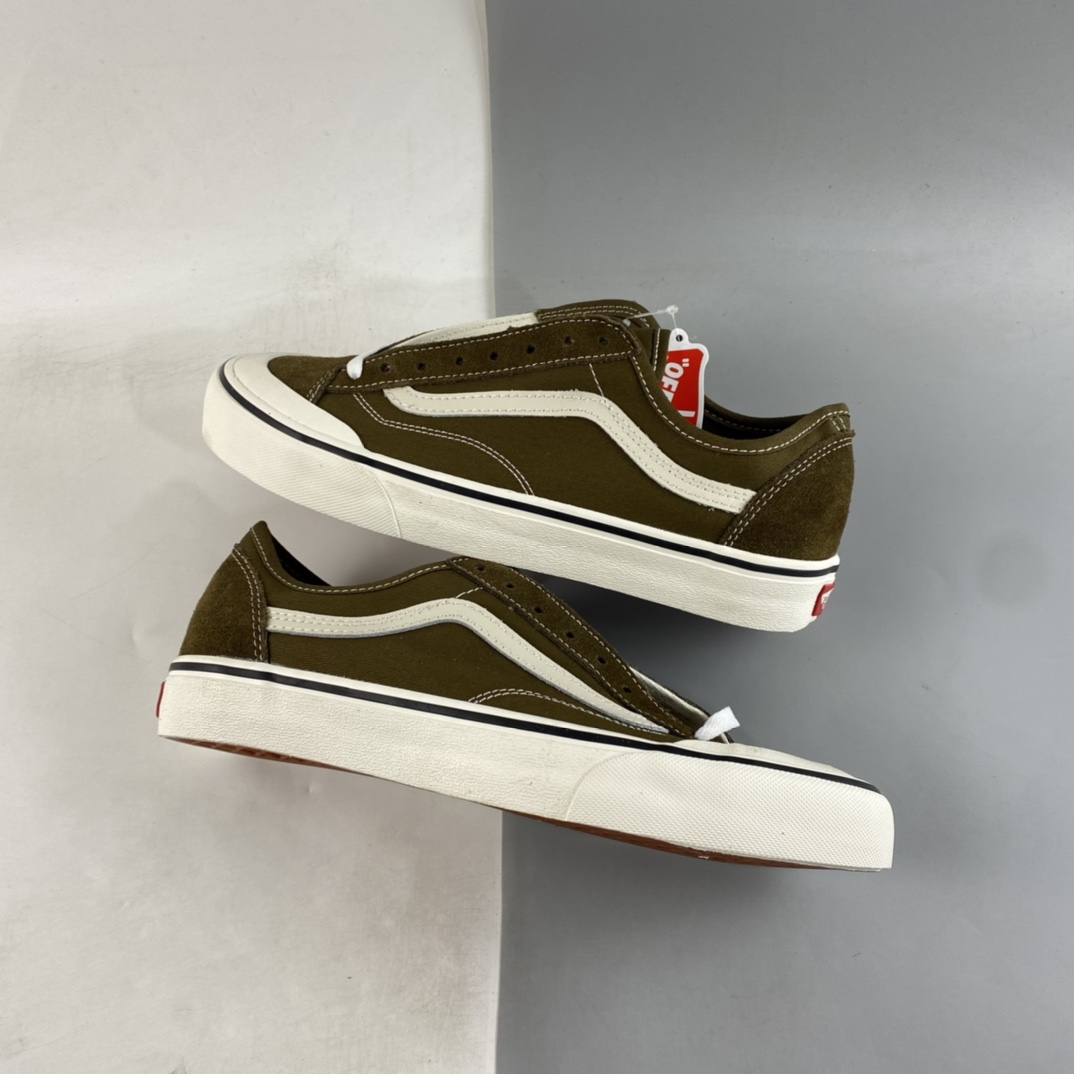 Vans Style 36 Decon SF Half Moon Baotou Olive Green Vulcanized Plate Shoes VN0A5HYRB9A