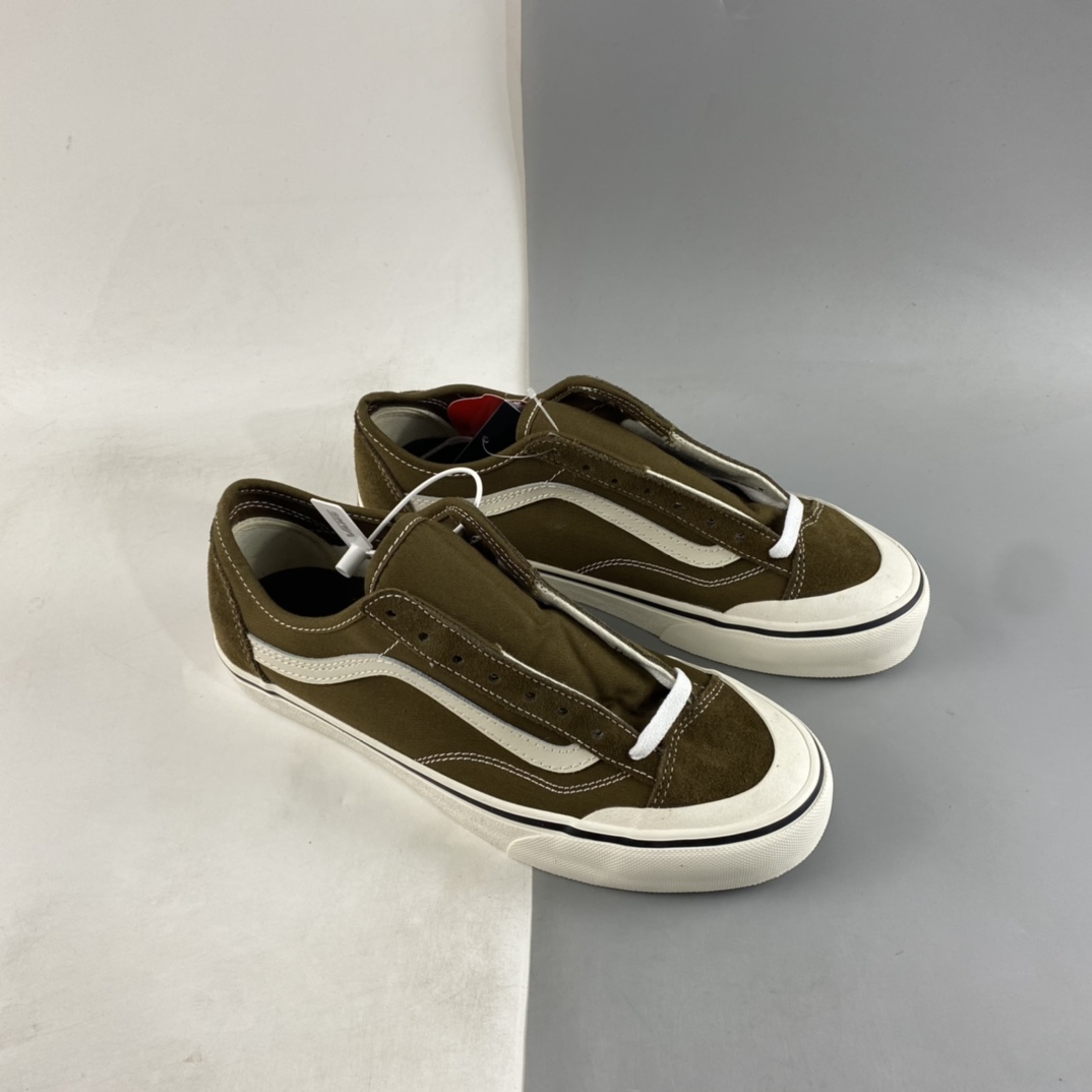 Vans Style 36 Decon SF Half Moon Baotou Olive Green Vulcanized Plate Shoes VN0A5HYRB9A