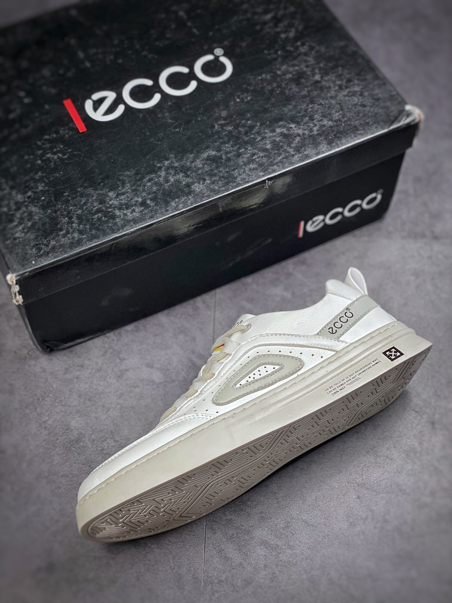 ECCO love step Huang Jingyu the same casual small leather shoes with clear texture of the first layer of calfskin