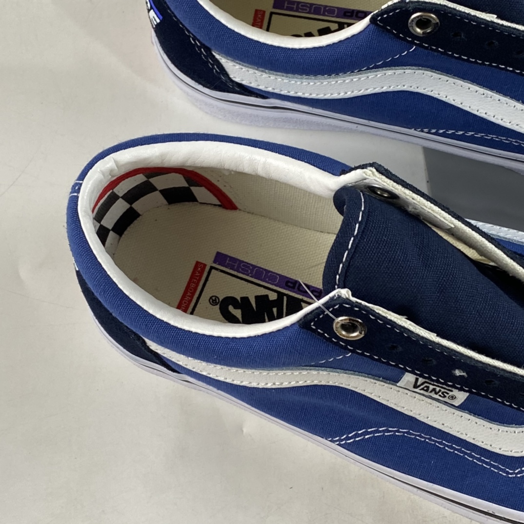 Vans Old Skool classic black and blue color matching low-top casual fashion vulcanized board shoes VNOA4PSGF17