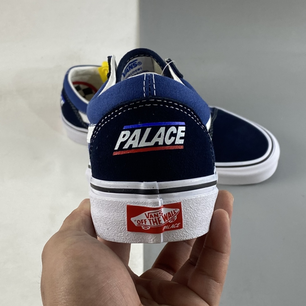 Vans Old Skool classic black and blue color matching low-top casual fashion vulcanized board shoes VNOA4PSGF17