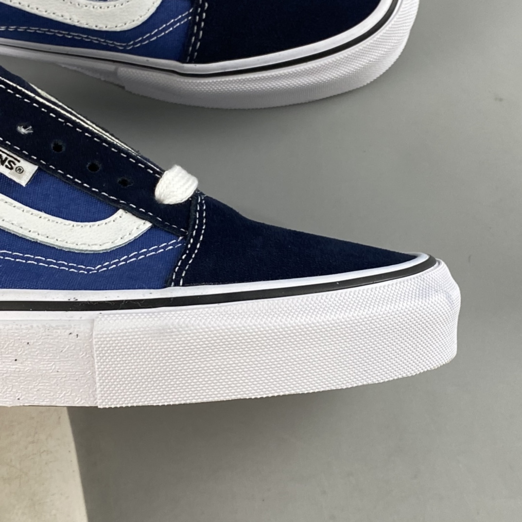 Vans Old Skool classic black and blue color matching low-top casual fashion vulcanized board shoes VNOA4PSGF17