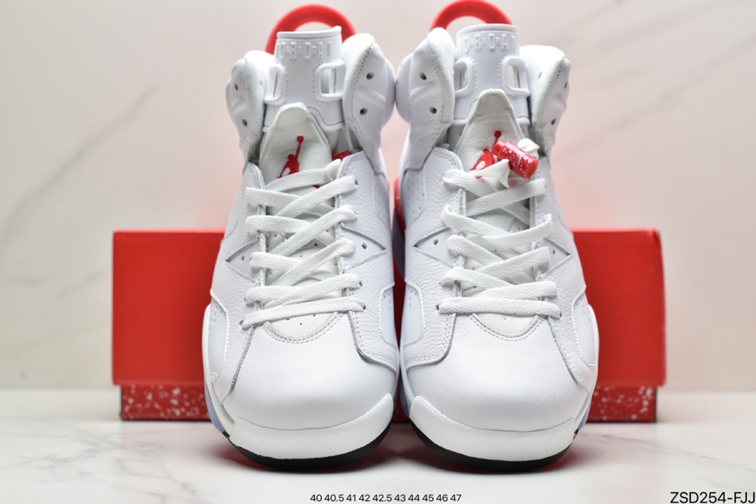 Nike Air Jordan 6 Retro ”University Blue/UNC” Jordan AJ6 generation retro casual culture basketball shoes