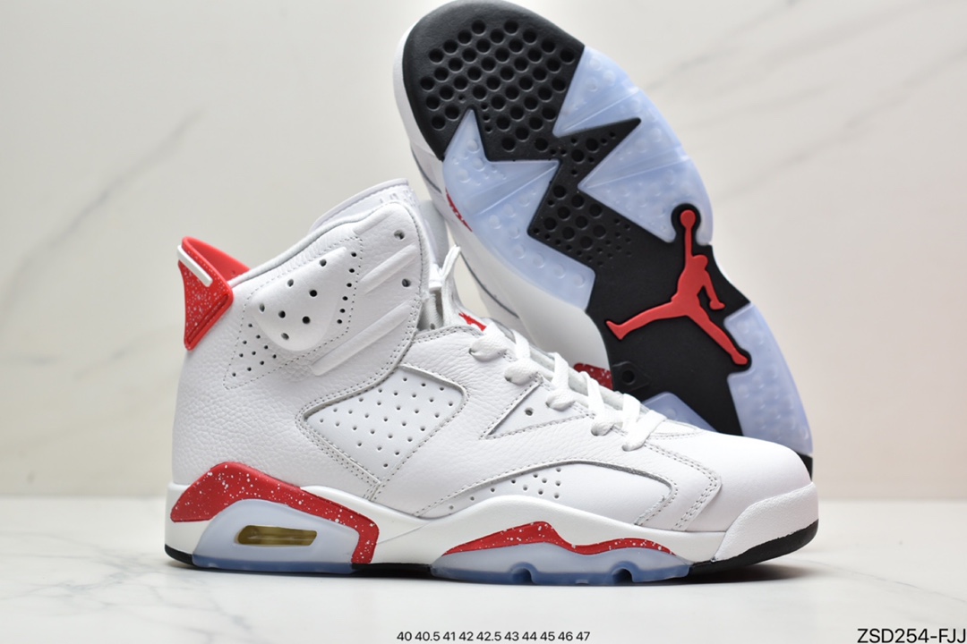 Nike Air Jordan 6 Retro ”University Blue/UNC” Jordan AJ6 generation retro casual culture basketball shoes