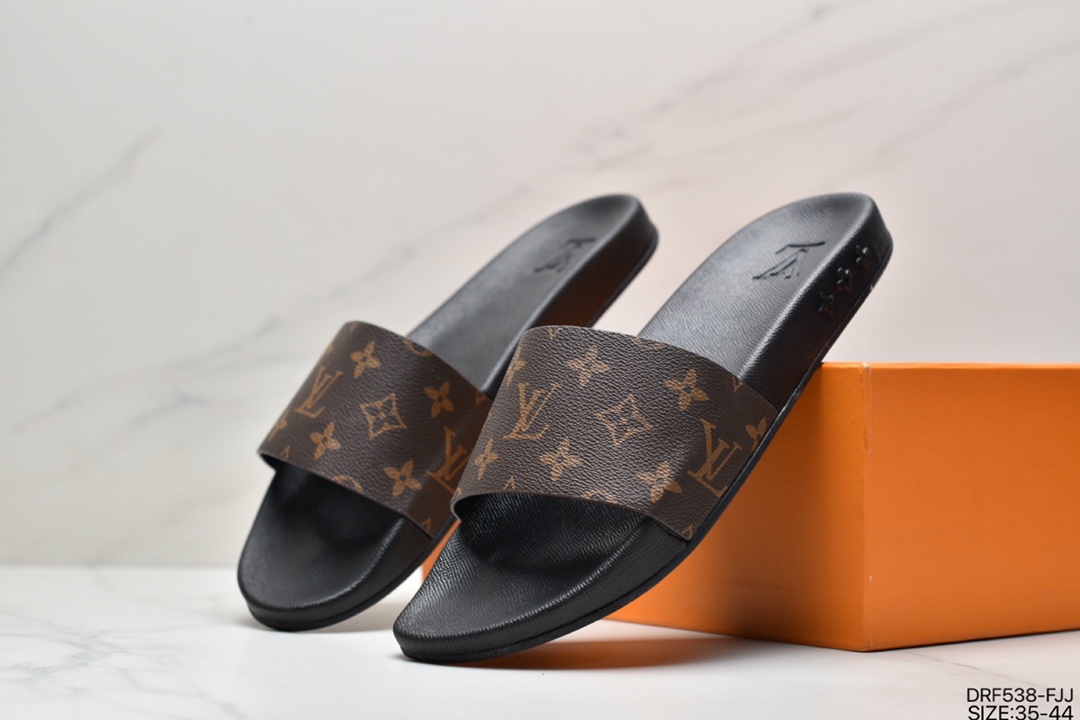 Louis Vuitton Lv trend classic old flower flip flops