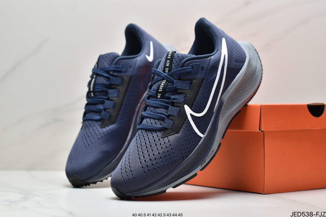 Pegasus 38 moon landing 38 generation series nine-needle mesh breathable cushioning fast running shoes
