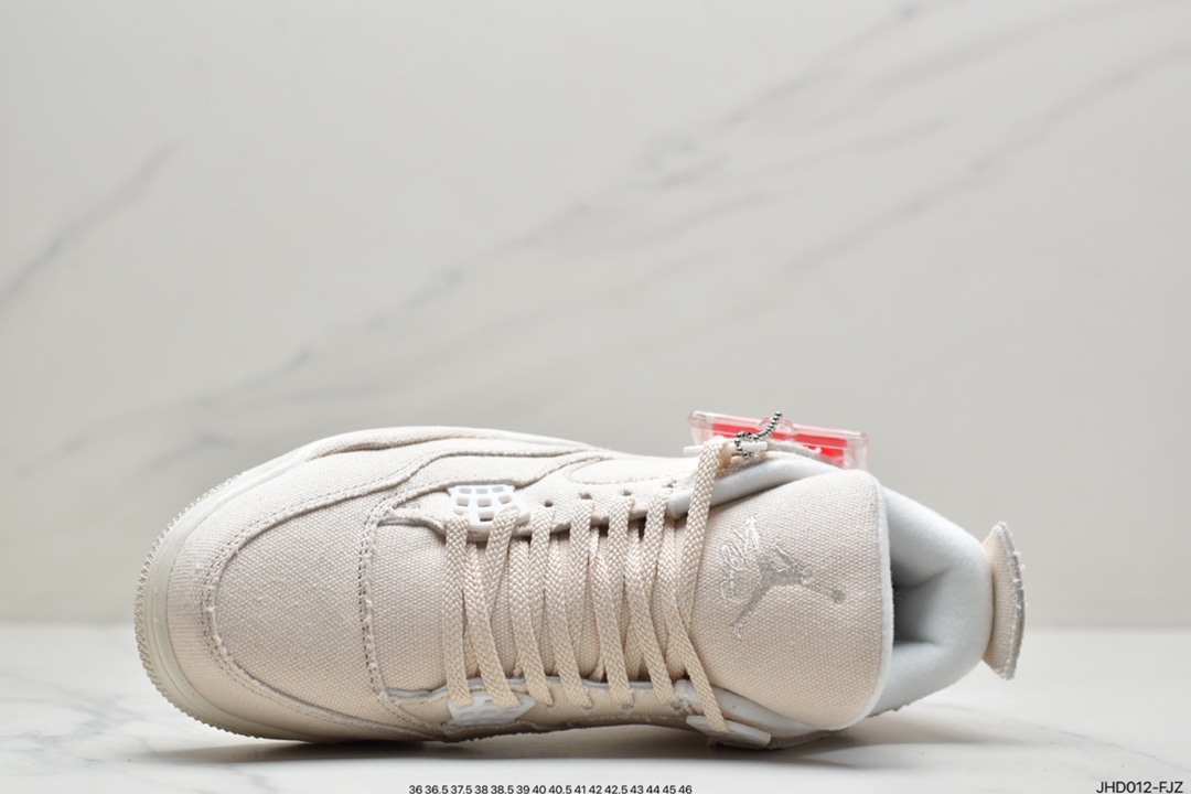 Air Jordan4 Retro ”Canvas” Beige Canvas DQ4909-100