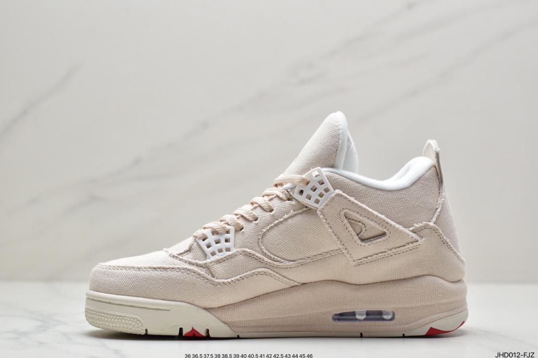 Air Jordan4 Retro ”Canvas” Beige Canvas DQ4909-100