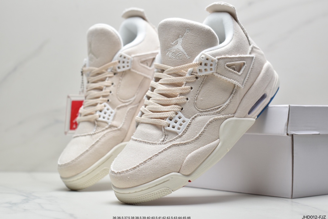 Air Jordan4 Retro ”Canvas” Beige Canvas DQ4909-100