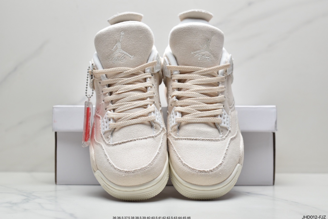 Air Jordan4 Retro ”Canvas” Beige Canvas DQ4909-100
