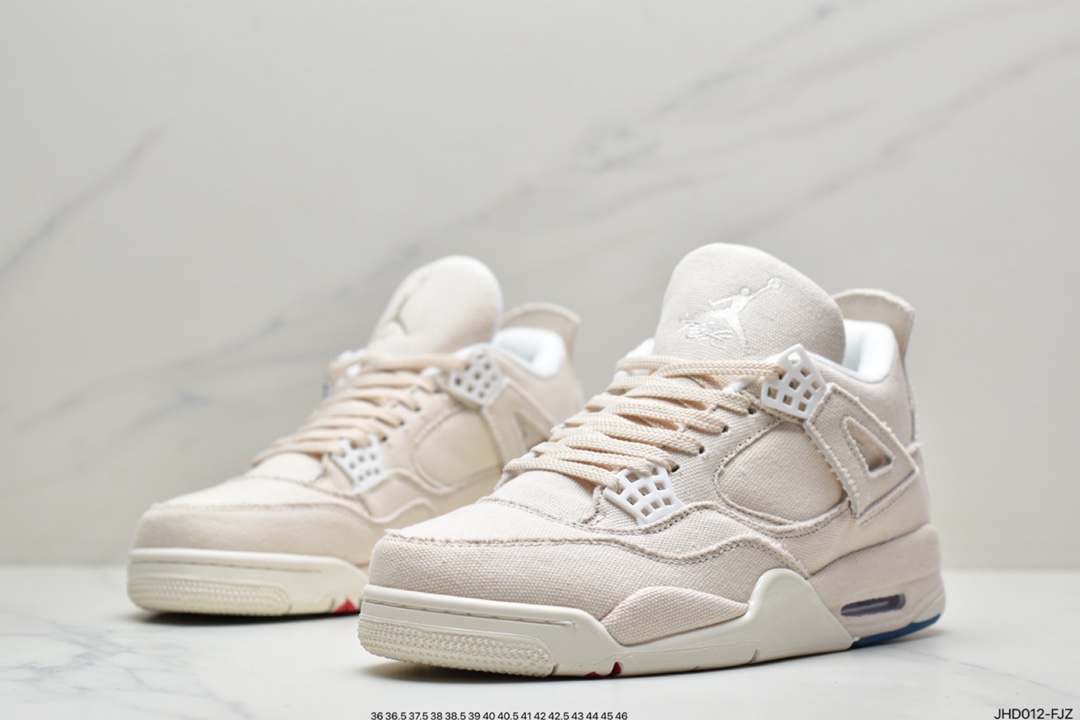 Air Jordan4 Retro ”Canvas” Beige Canvas DQ4909-100