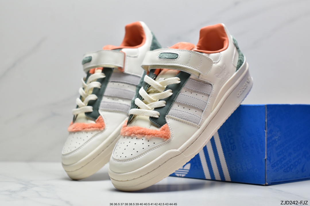 Adidas Clover Originals Forum 84 Low Rome series Velcro low-top compound shoes GY4125