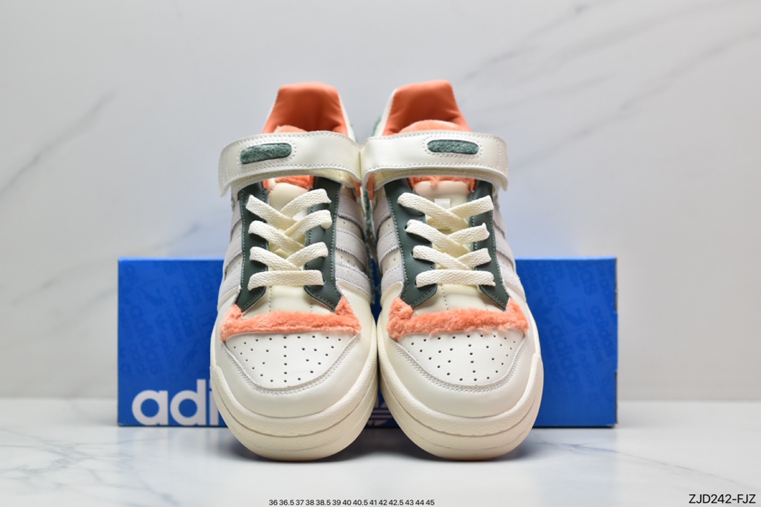 Adidas Clover Originals Forum 84 Low Rome series Velcro low-top compound shoes GY4125