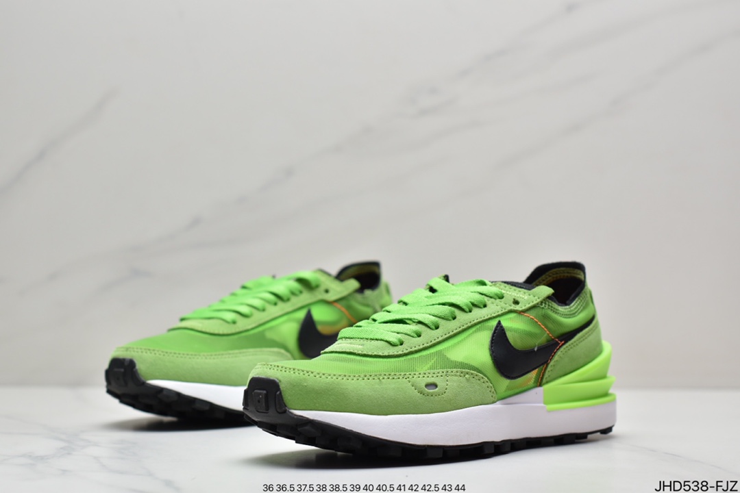 Nike Waffle One ”Milk Hyper Crimson” Waffle Generation Series Waffle Retro Casual Sports Running Shoes DA7995
