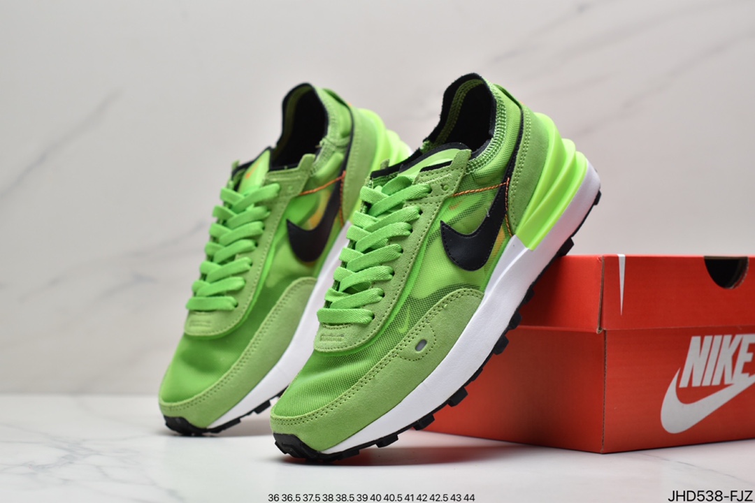 Nike Waffle One ”Milk Hyper Crimson” Waffle Generation Series Waffle Retro Casual Sports Running Shoes DA7995