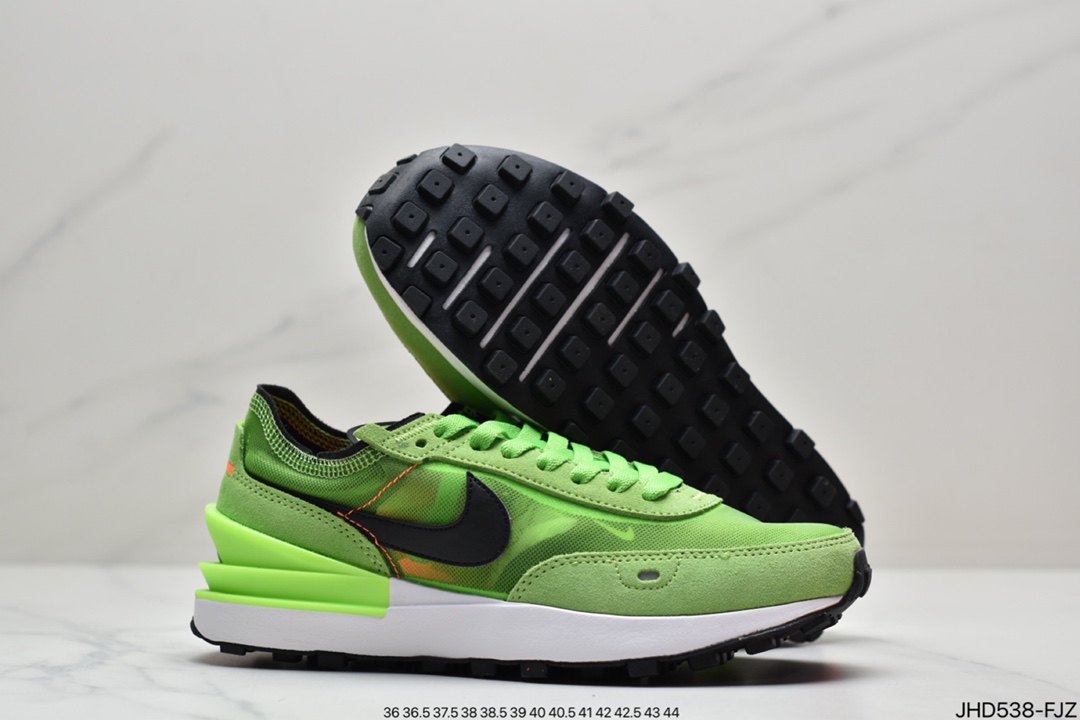 Nike Waffle One ”Milk Hyper Crimson” Waffle Generation Series Waffle Retro Casual Sports Running Shoes DA7995