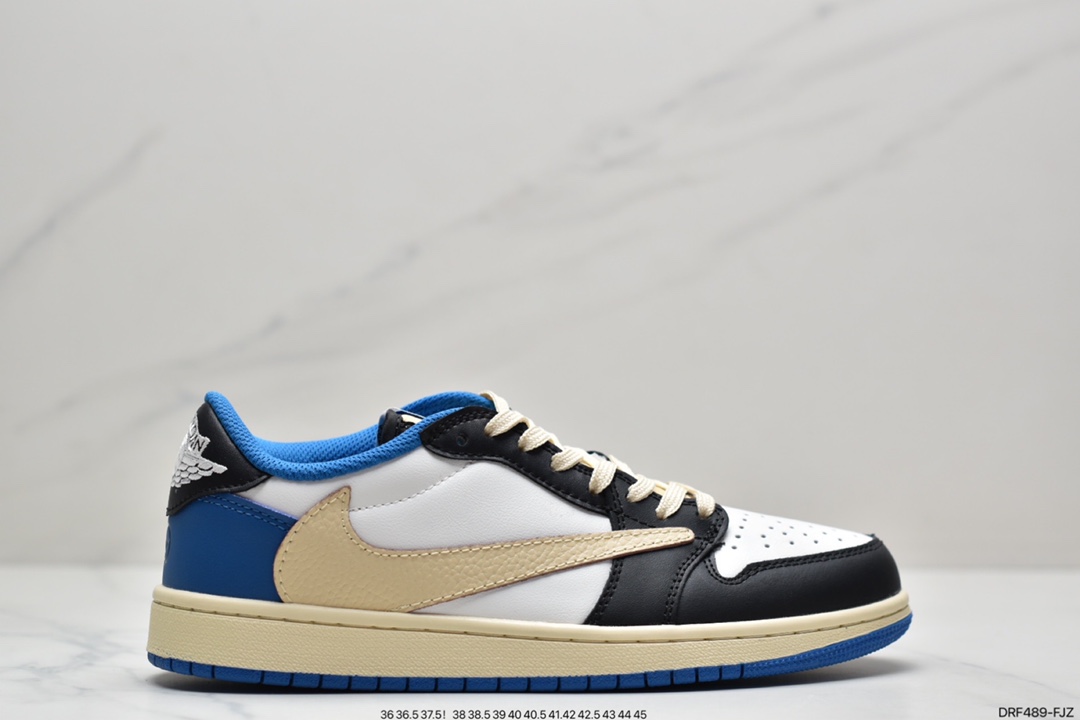 Jordan/Air Jordanaj1 Travis Scott x Air Jordan 1 Low Slippers Joe 1 Low Top Joint TS Low Top Barb Dark Brown CQ4277-001