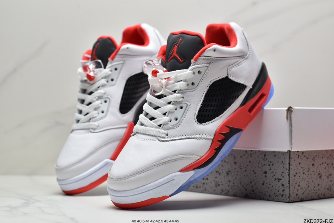 Air Jordan 5 Retro Low Flame White Red 314338-101