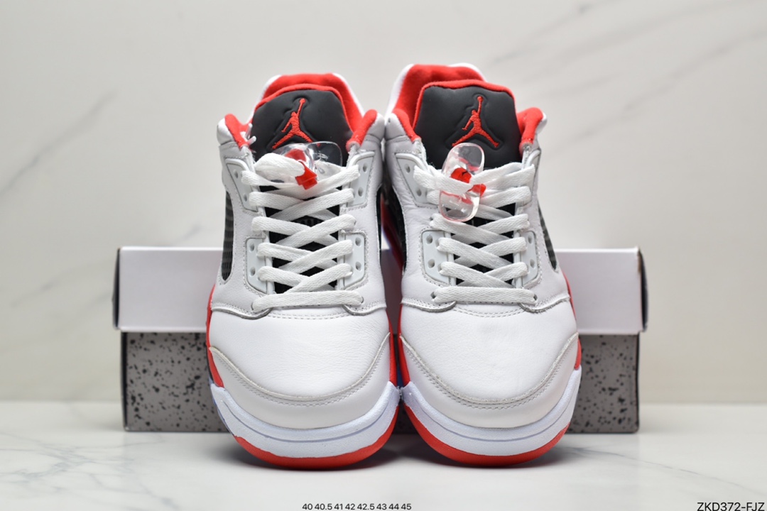 Air Jordan 5 Retro Low Flame White Red 314338-101
