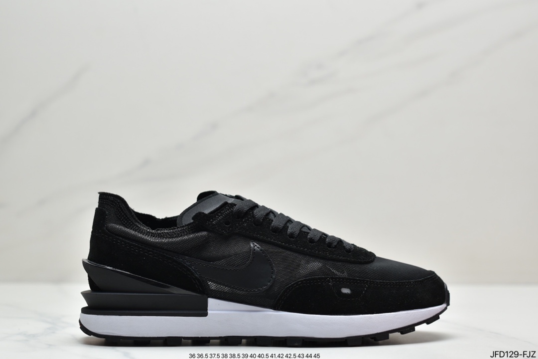Nike Waffle One Summit White Bx. Waffle mesh breathable casual running shoes DA7995-100