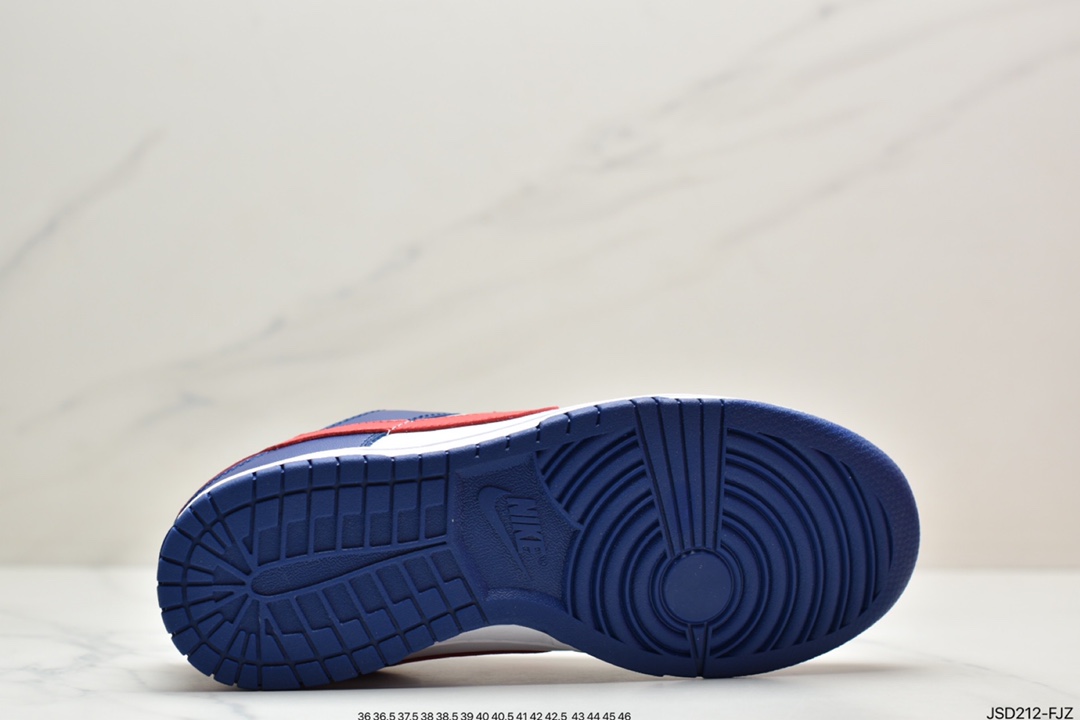 Nike Dunk Low White and Red White Blue Red The Academy DD1503-119