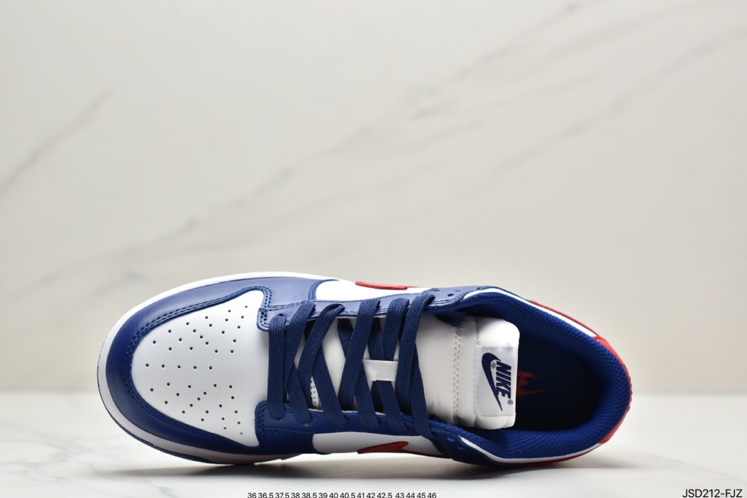 Nike Dunk Low White and Red White Blue Red The Academy DD1503-119