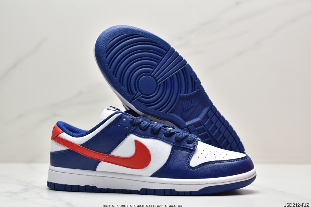 Nike Dunk Low White and Red White Blue Red The Academy DD1503-119
