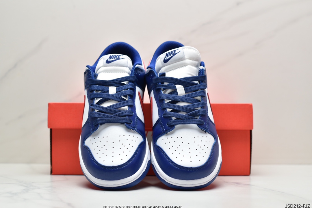 Nike Dunk Low White and Red White Blue Red The Academy DD1503-119