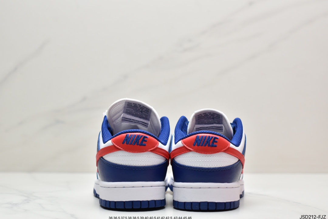 Nike Dunk Low White and Red White Blue Red The Academy DD1503-119